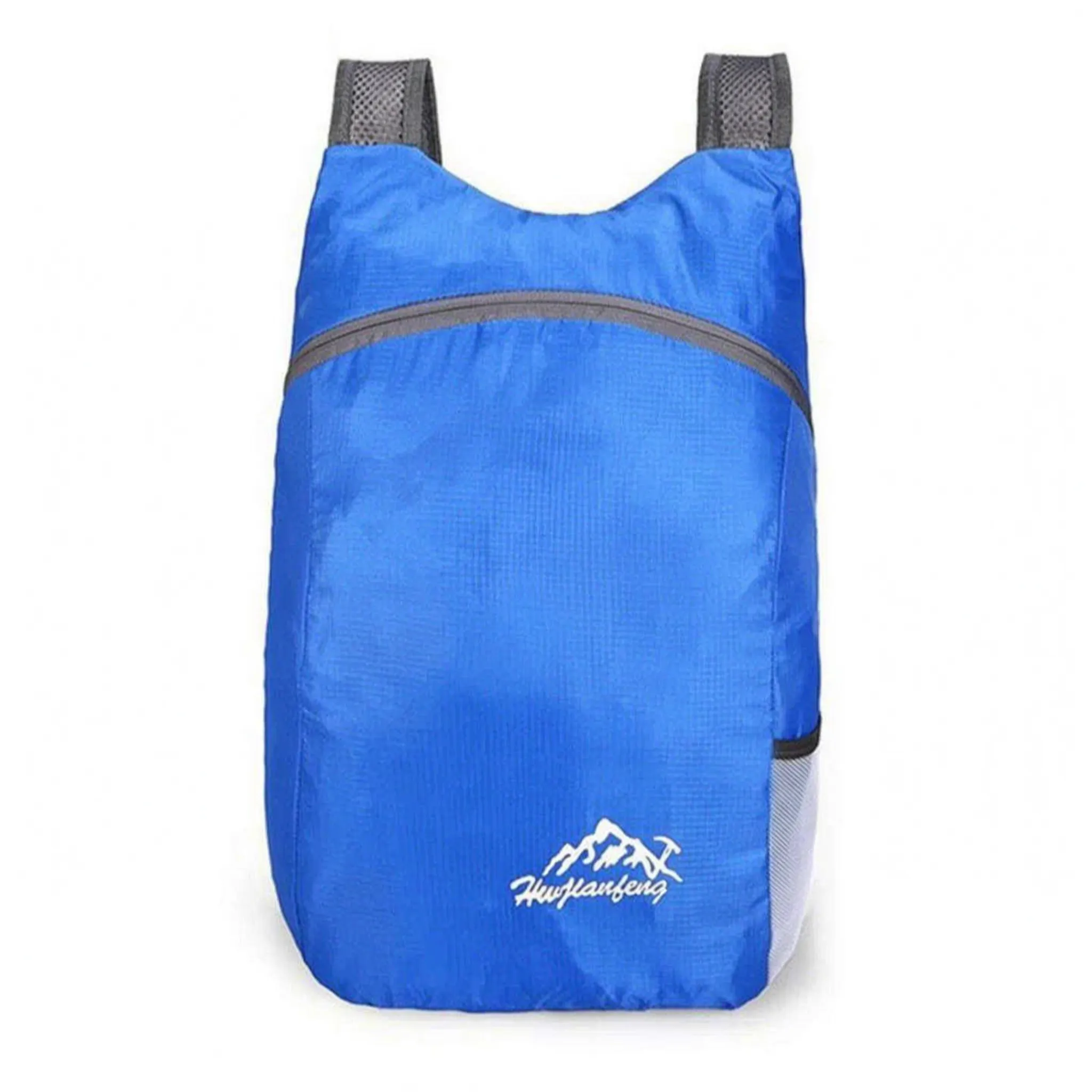 Ultraleichter faltbarer Tagesrucksack mit wasserabweisender Außenseite und atmungsaktiven Mesh-Gurten