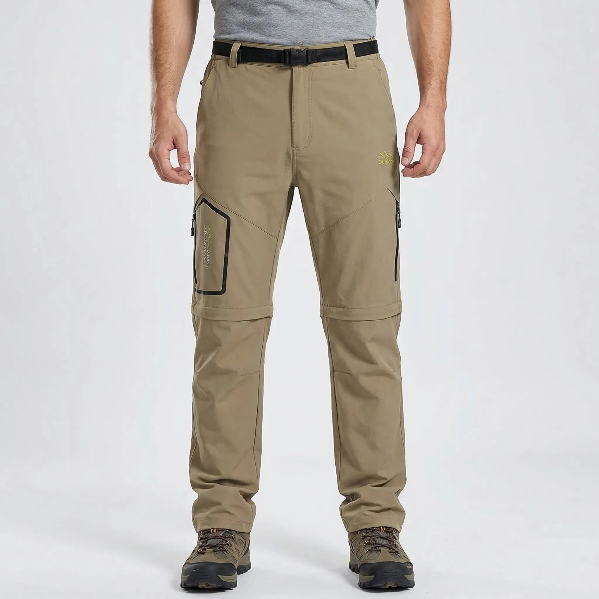Zip-Off Wanderhose für Herren, schnelltrocknend, wasserabweisend, mit Cargotaschen