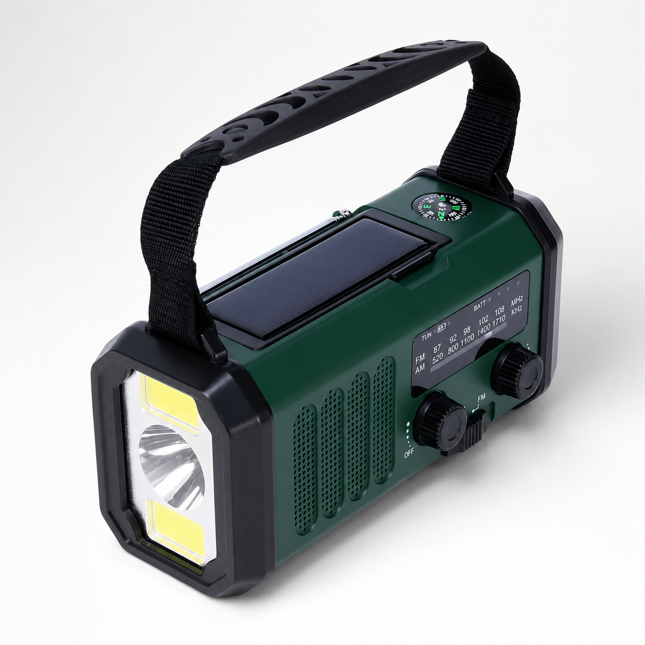 Notfallradio mit Kurbel, Solar & Powerbank – Kompakt & Zuverlässig
