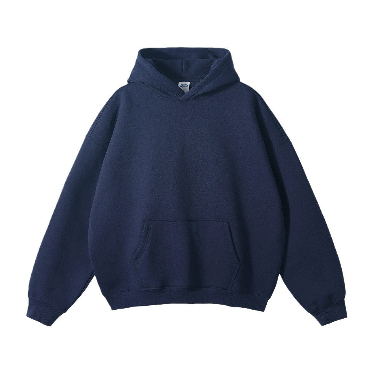 Unisex-Kapuzensweatshirt aus Bio-Baumwolle in lockerer Passform, mit Kängurutasche