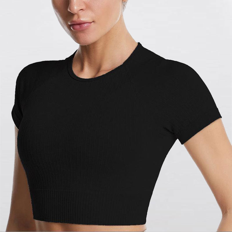 Nordspur | Vyralia Nahtloses Kurzarm-Crop-Top