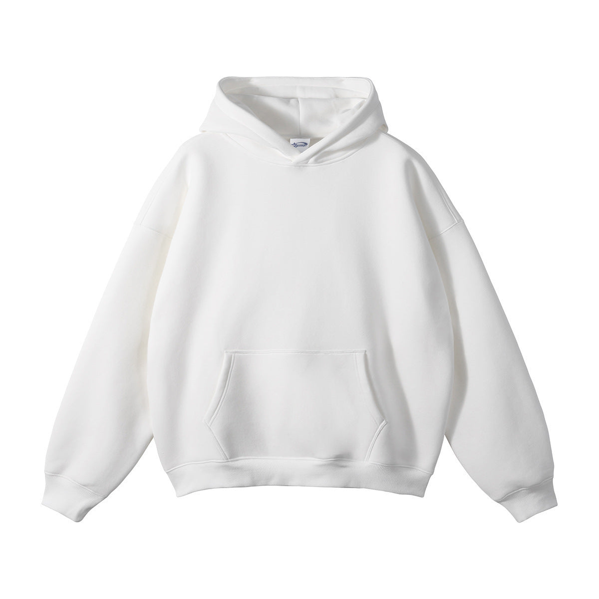 Unisex-Kapuzensweatshirt aus Bio-Baumwolle in lockerer Passform, mit Kängurutasche