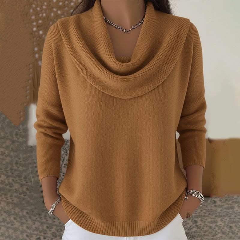 Damen Pullover mit Rollkragen in Relaxed-Passform aus Strick