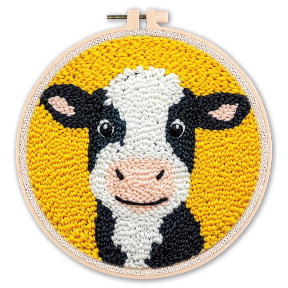 Punch Needle Stickerei Starter Set – Anfänger DIY Set mit schönen Mustern