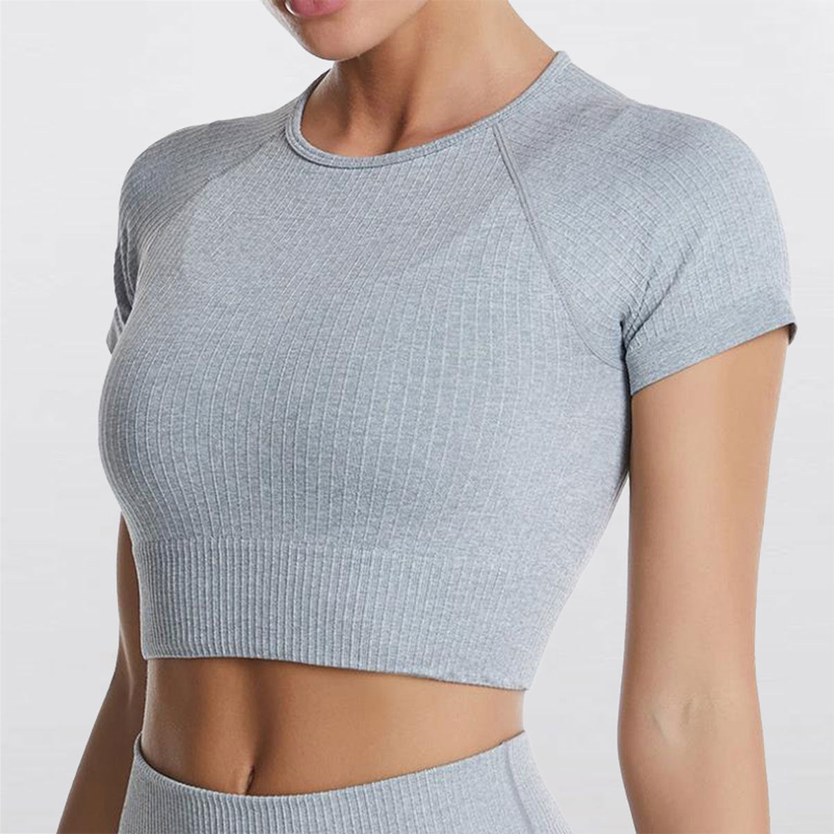 Nordspur | Vyralia Nahtloses Kurzarm-Crop-Top