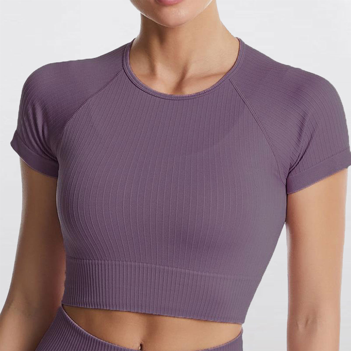Nordspur | Vyralia Nahtloses Kurzarm-Crop-Top