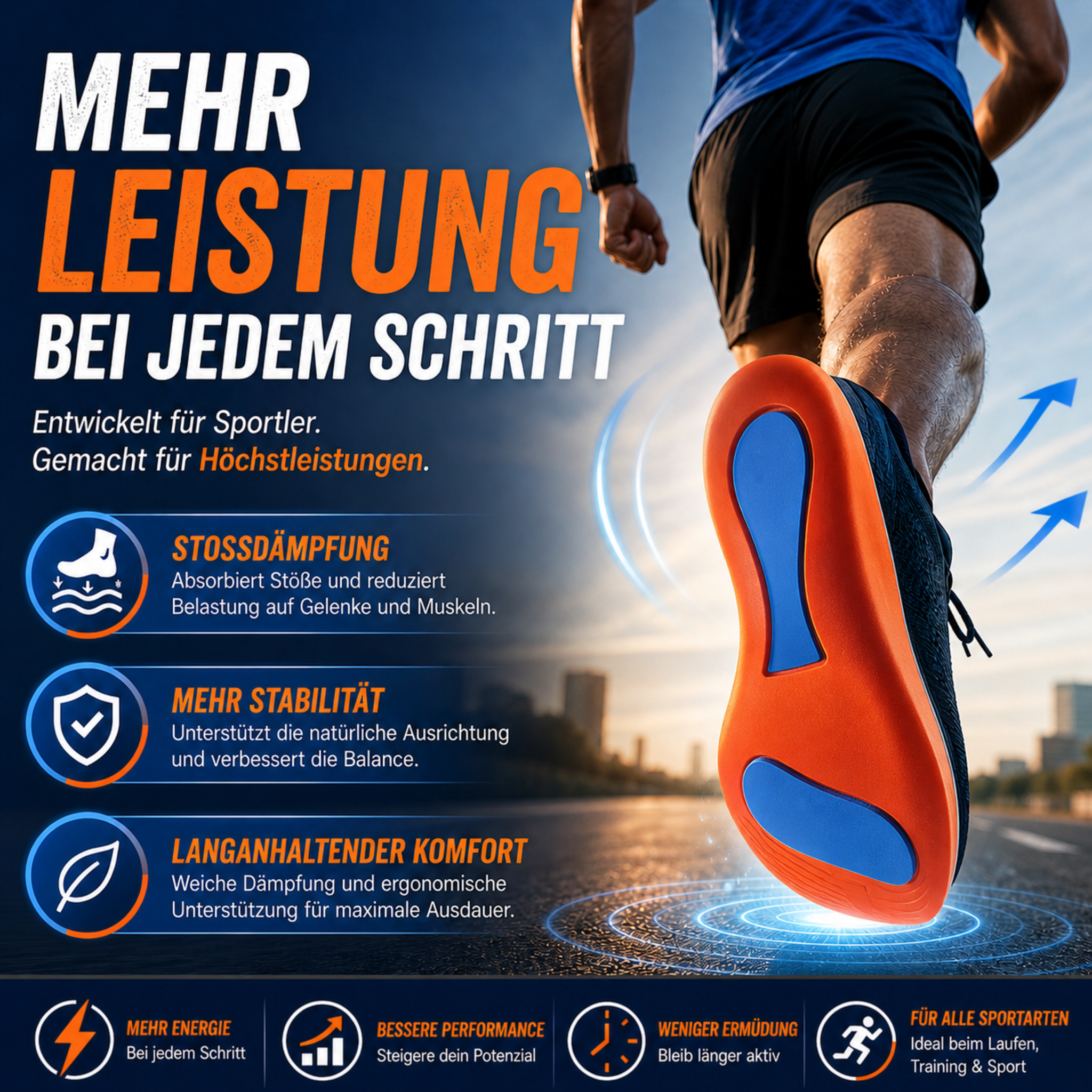 Nordspur | Orthopädische Einlagen – Stützsohlen für Fersensporn und Plattfüße