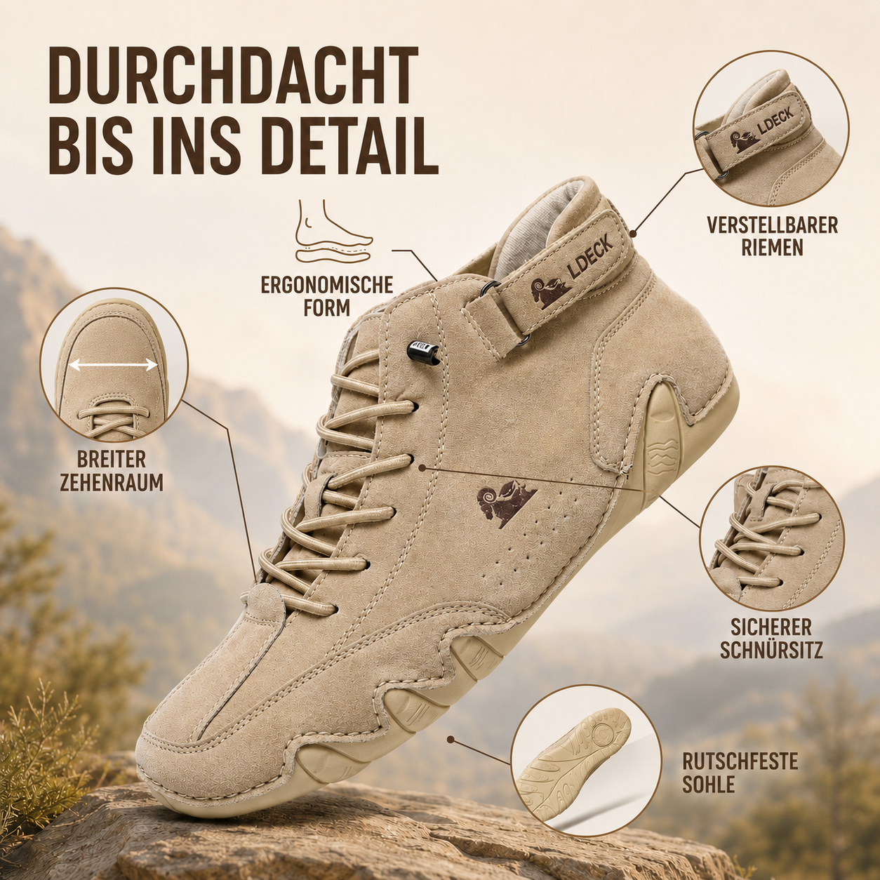 Orthopädische Schuhe Wasserdichter Rutschfester Barfußschuh – BergVital