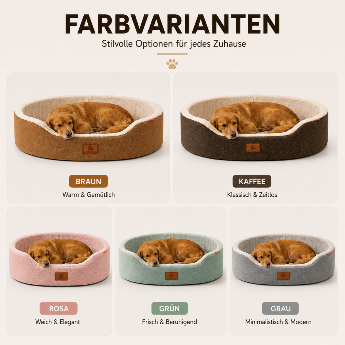 Orthopädisches Hundebett Im Couch-Stil | Wasserdichte Innenlage