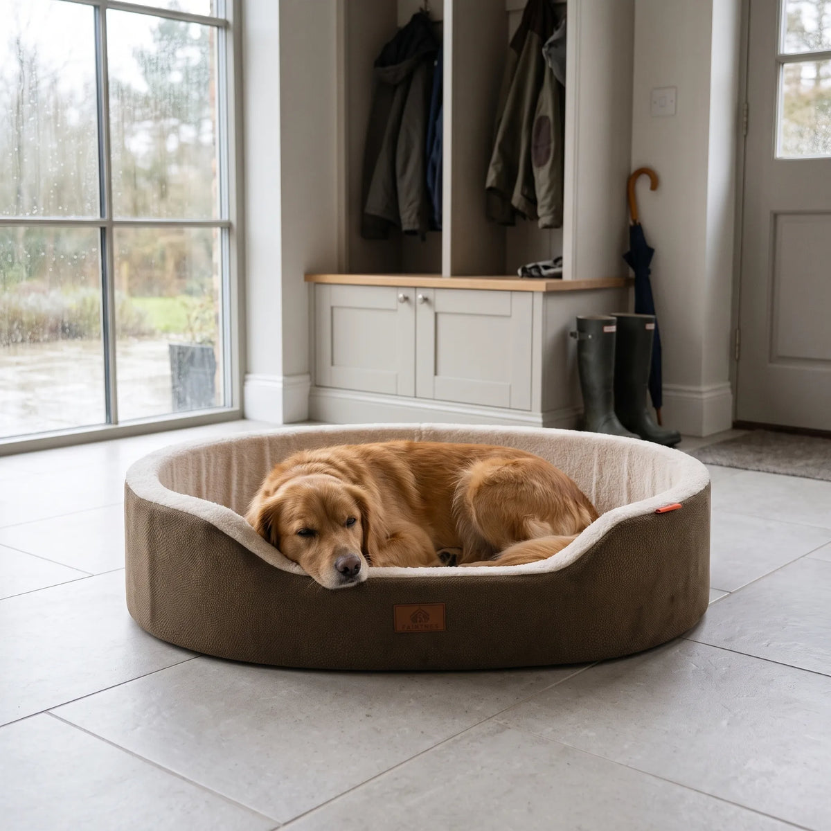 Orthopädisches Hundebett Im Couch-Stil | Wasserdichte Innenlage