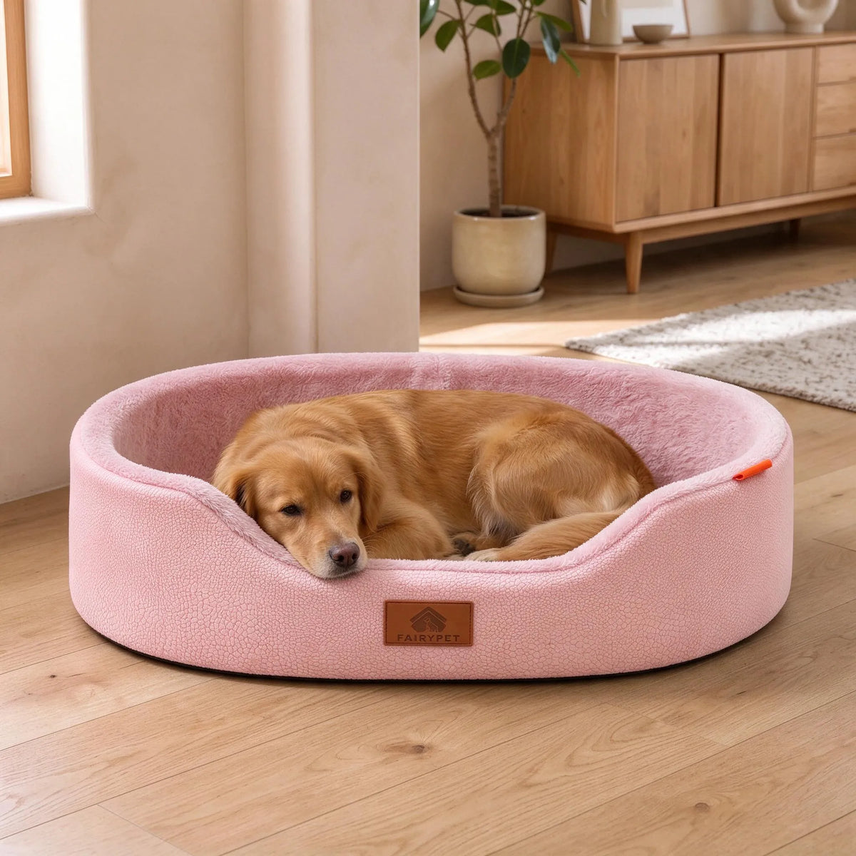 Orthopädisches Hundebett Oval Im Couch-Stil