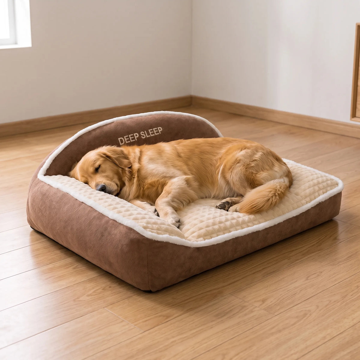 Orthopädisches Sofa-Hundebett Für Glattböden Mit Antirutsch-Unterseite