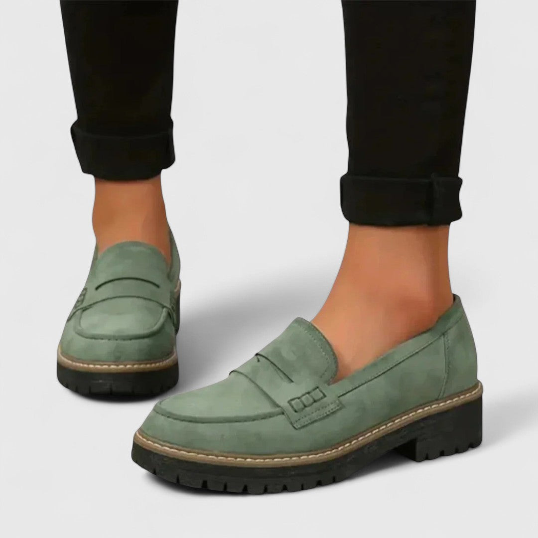 Plateau-Loafer mit Profilsohle