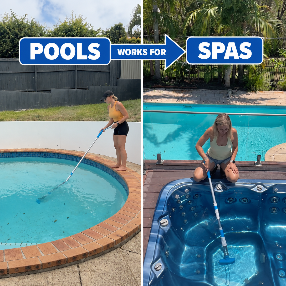 3 in 1 Kabelloser Aufladbarer Pool-Staubsauger