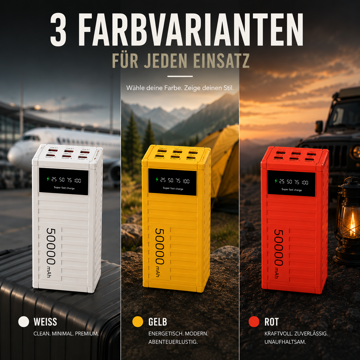 Powerbank 50000mAh – LadeDepot X50
