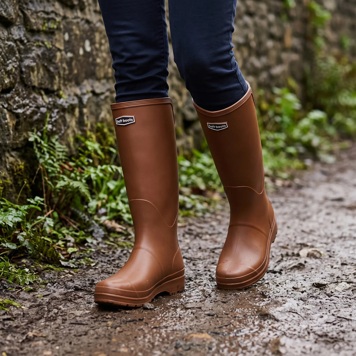 RainVale Hohe Stiefel | Schnelles Hineinschlüpfen