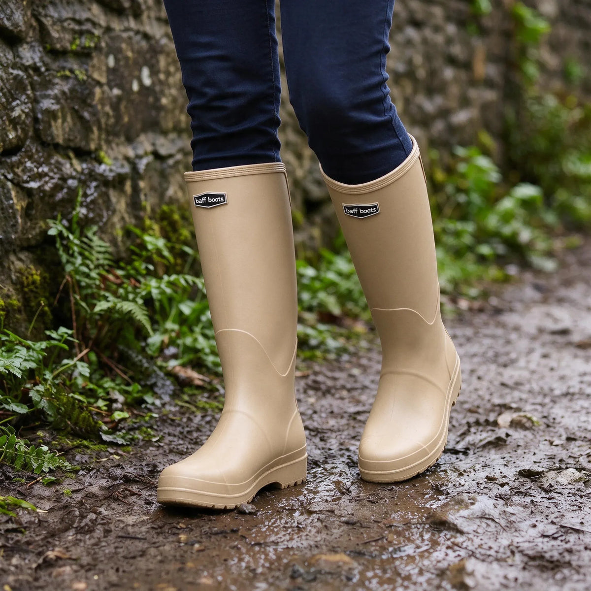 RainVale Hohe Stiefel | Schnelles Hineinschlüpfen