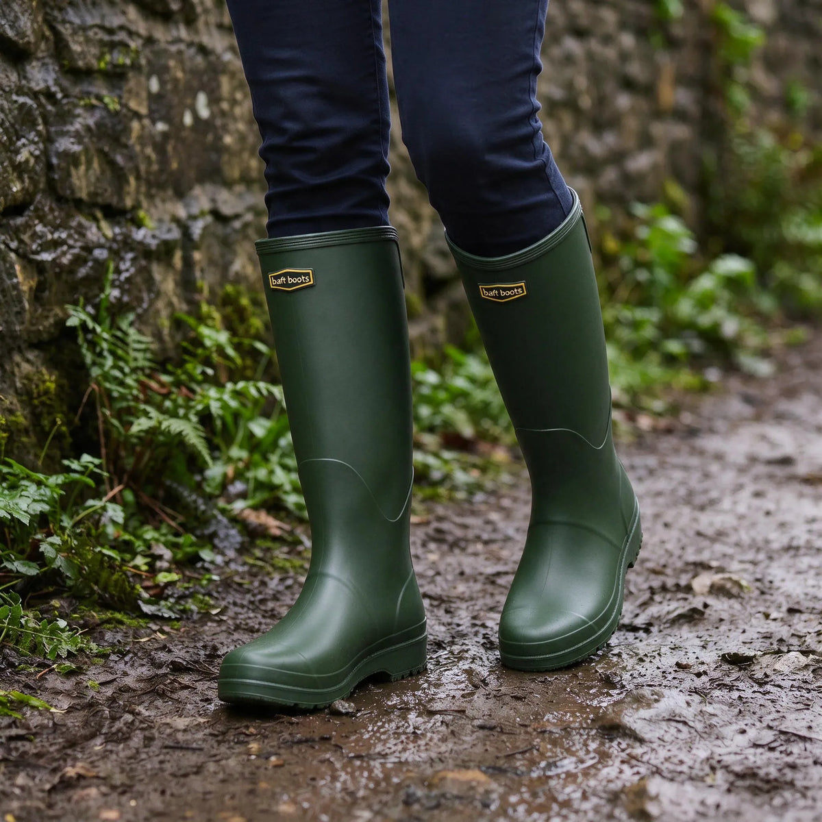 RainVale Hohe Stiefel | Schnelles Hineinschlüpfen