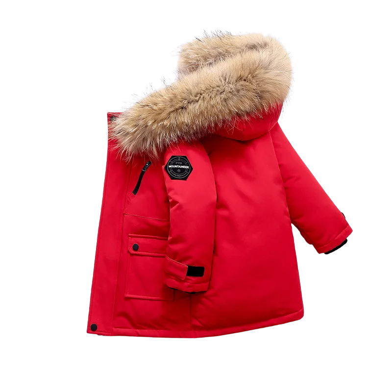 Winterjacke mit weicher Fellkante
