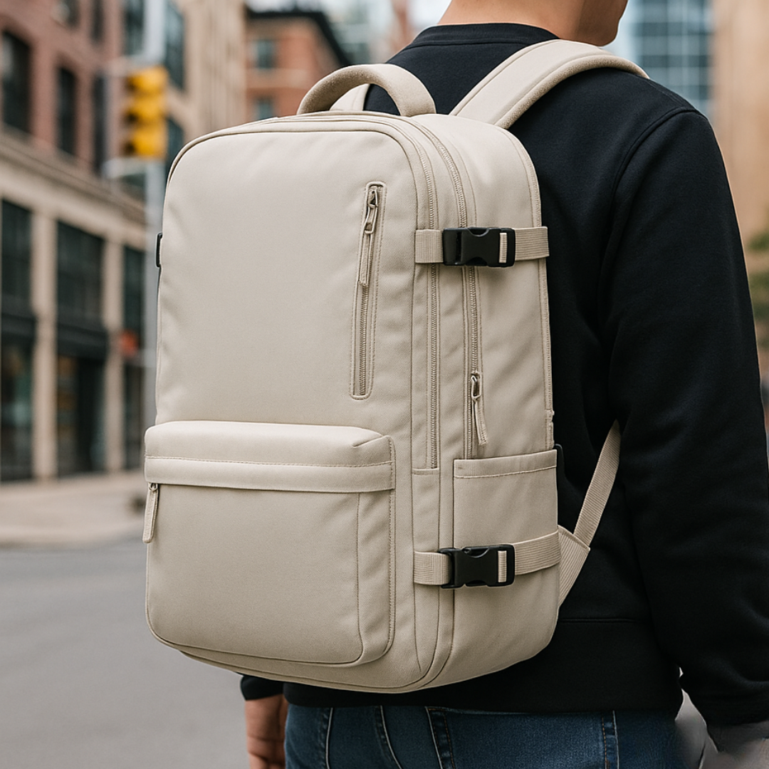 Reisetaschen Rucksack wasserdicht mit USB-Anschluss & Diebstahlschutz – SafeTrip Pack