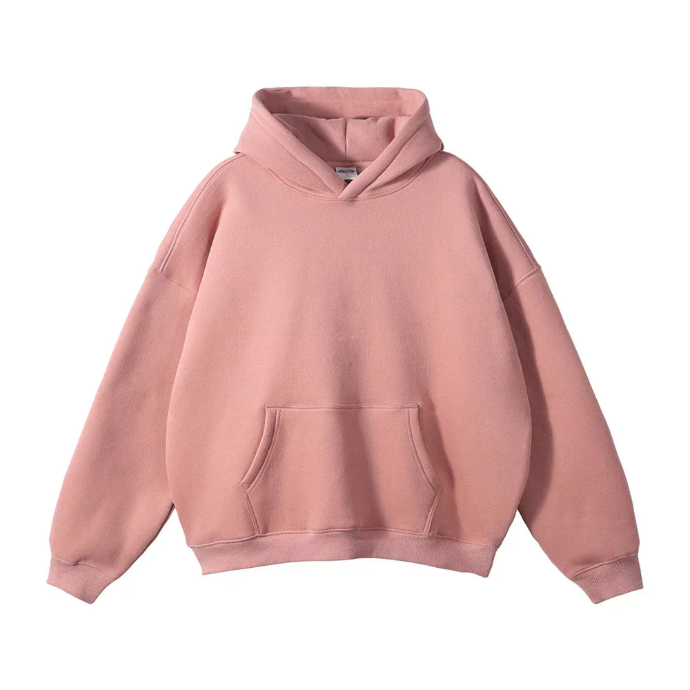 Relaxed Herren-Kapuzenpullover mit Känguru-Tasche
