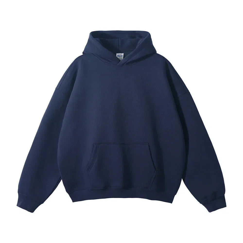Relaxed Herren-Kapuzenpullover mit Känguru-Tasche