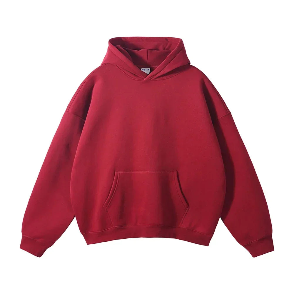 Relaxed Herren-Kapuzenpullover mit Känguru-Tasche