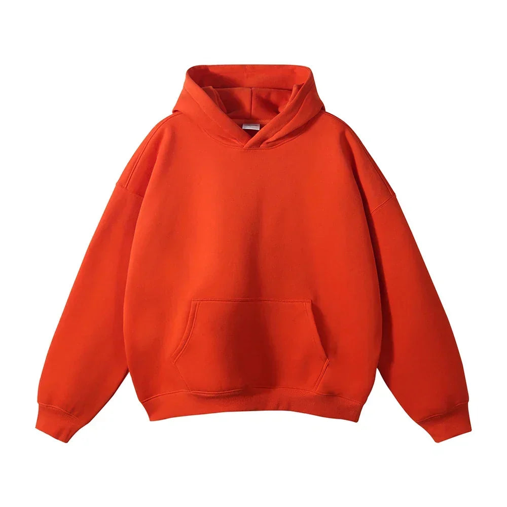 Relaxed Herren-Kapuzenpullover mit Känguru-Tasche