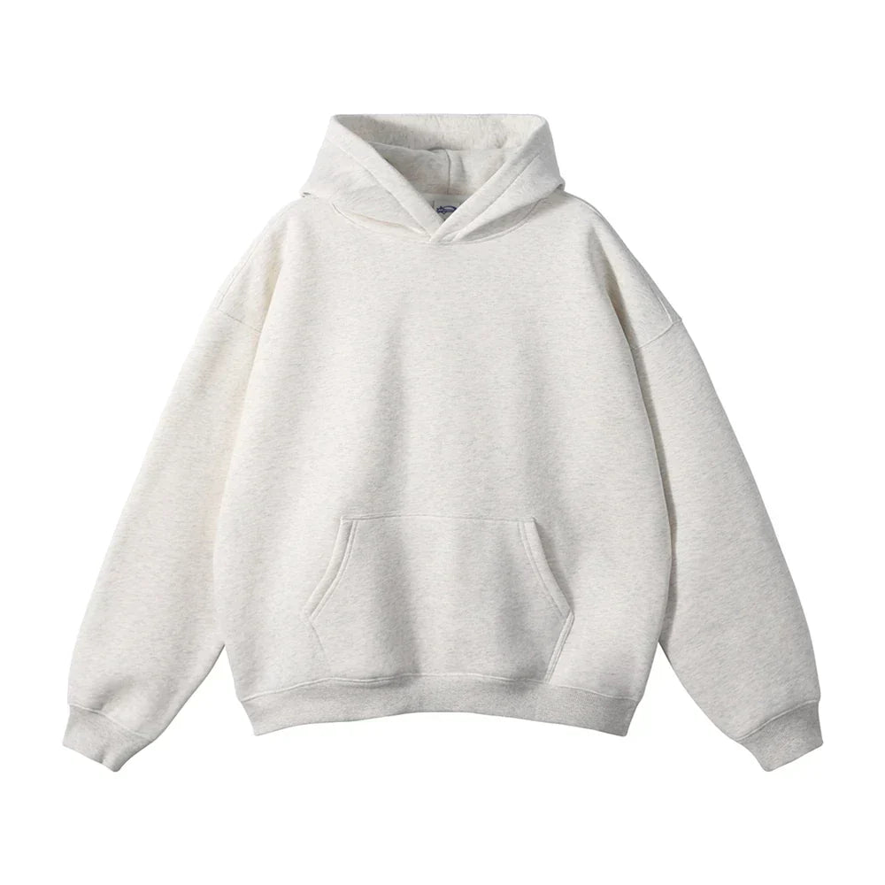 Relaxed Herren-Kapuzenpullover mit Känguru-Tasche