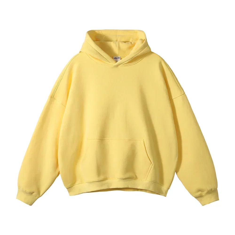 Relaxed Herren-Kapuzenpullover mit Känguru-Tasche