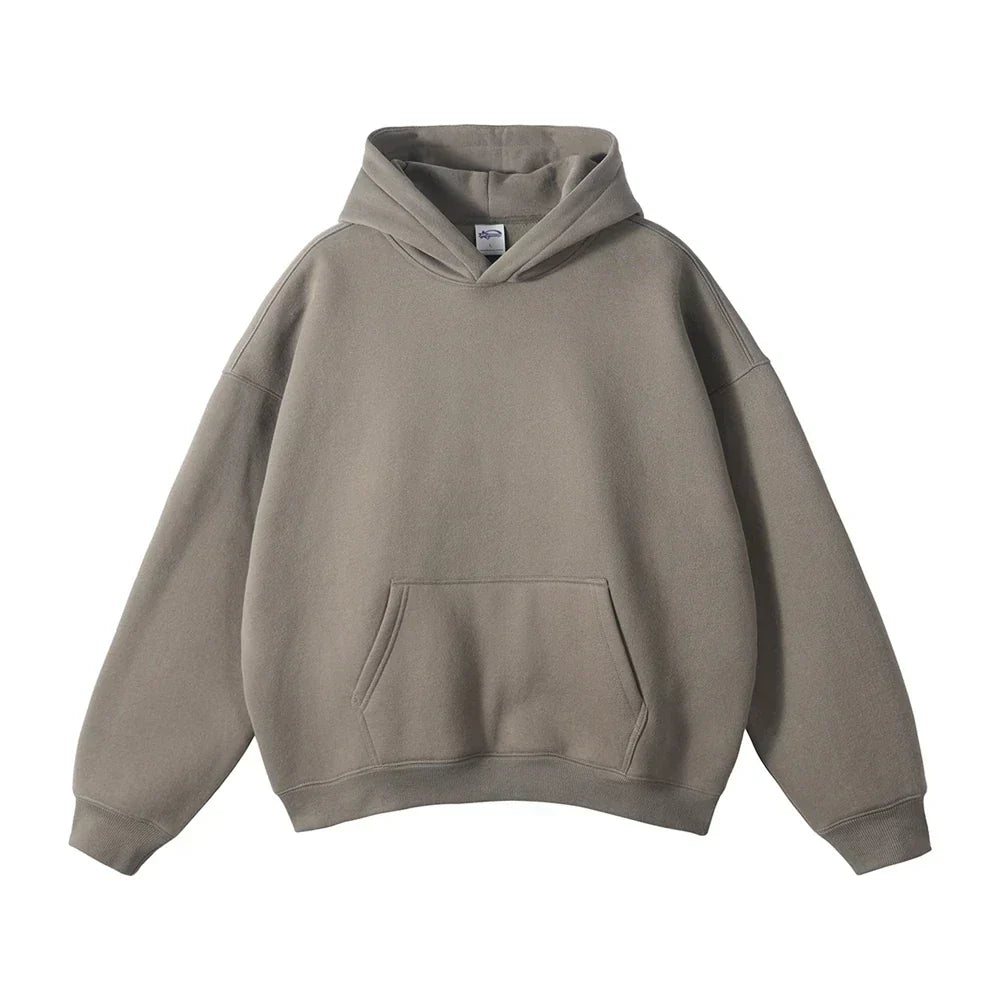 Relaxed Herren-Kapuzenpullover mit Känguru-Tasche