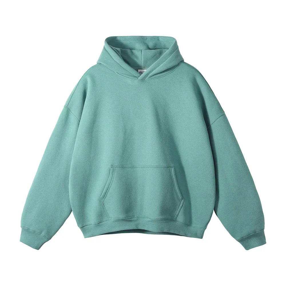 Relaxed Herren-Kapuzenpullover mit Känguru-Tasche