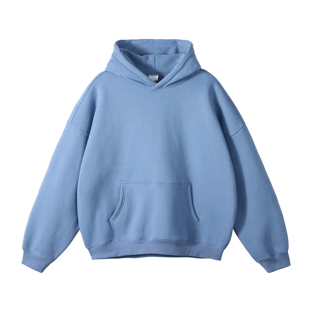 Relaxed Herren-Kapuzenpullover mit Känguru-Tasche