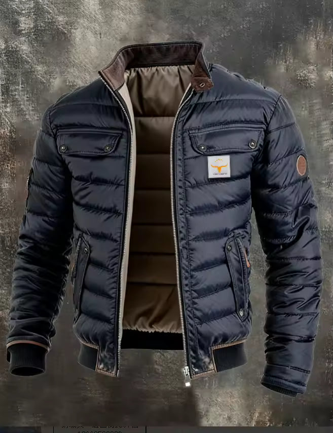 Leo - Vintage Übergangsjacke für Herren mit Stehkragen