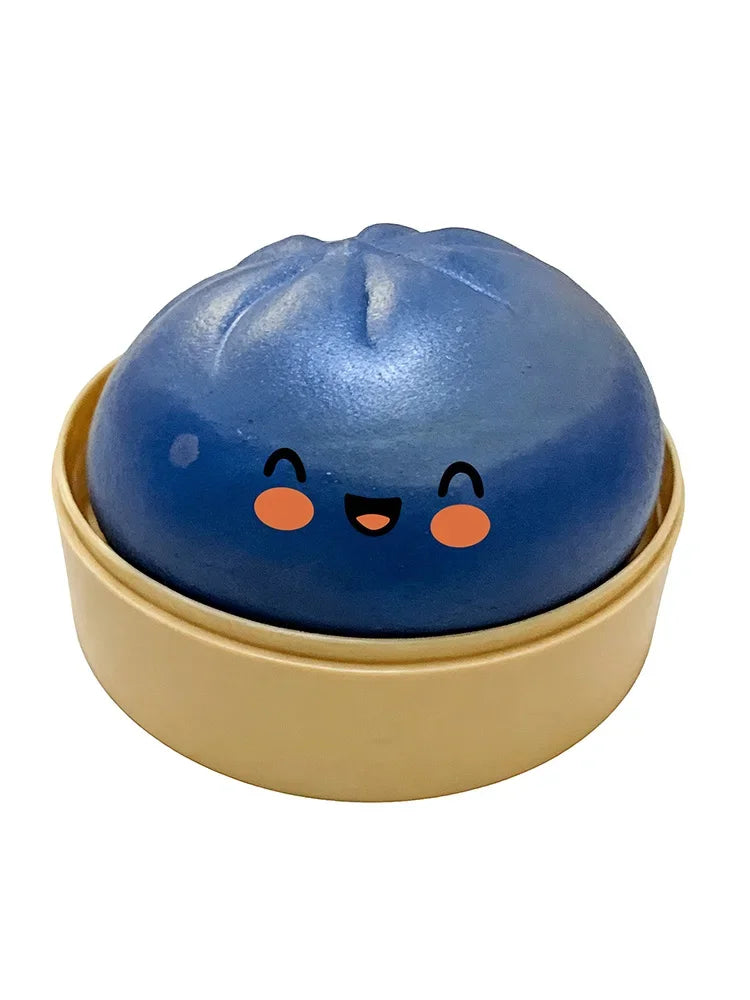Dumpling Squishy Toy – Slow Rise Stressabbau Squeeze | Dämpfer-Käfig Design | 12 sammelbare Stile