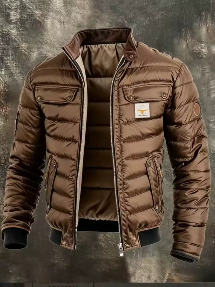 Leo - Vintage Übergangsjacke für Herren mit Stehkragen