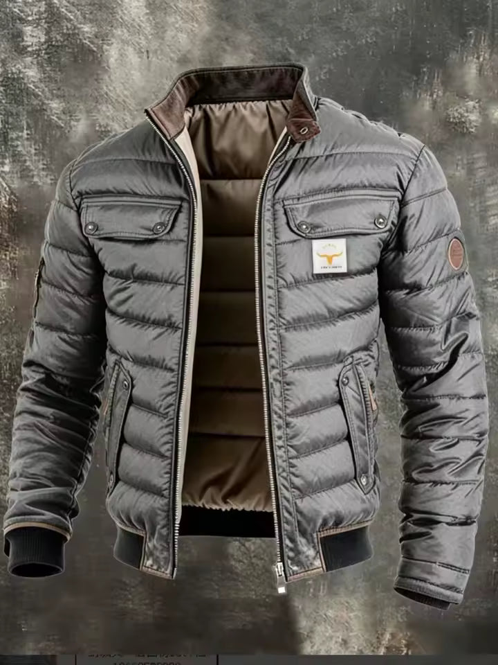 Leo - Vintage Übergangsjacke für Herren mit Stehkragen