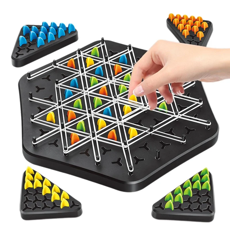 Dreieck-Ketten-Strategie- und Duell-Logik-Denkspiel