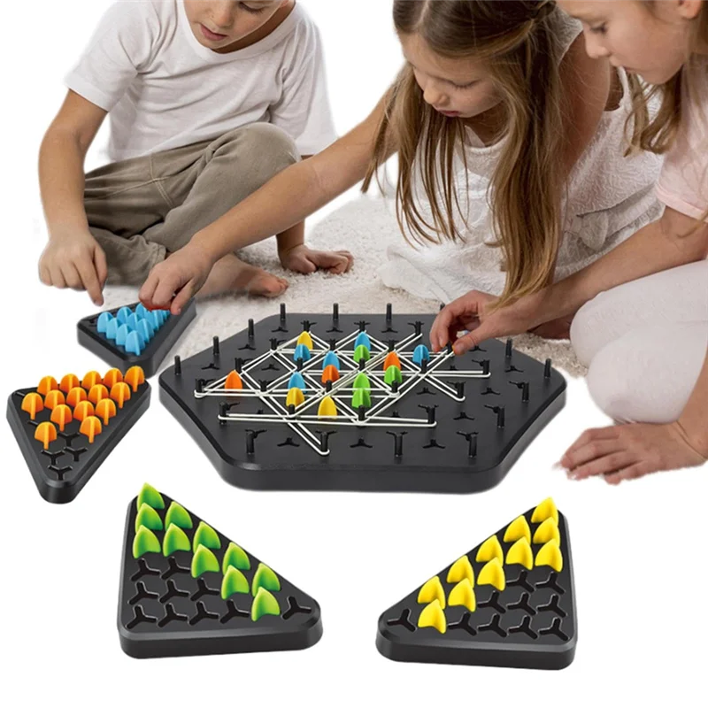 Dreieck-Ketten-Strategie- und Duell-Logik-Denkspiel