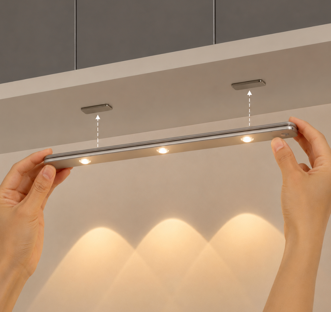 LED Unterbauleuchte für Küche mit Bewegungssensor – Kabellos, Wiederaufladbar & Dimmbar