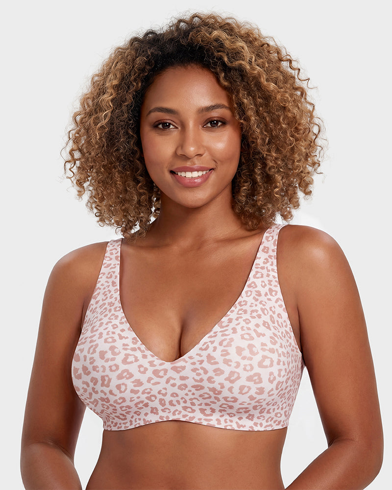 Tief Ausgeschnittener Drahtloser Push-Up-BH