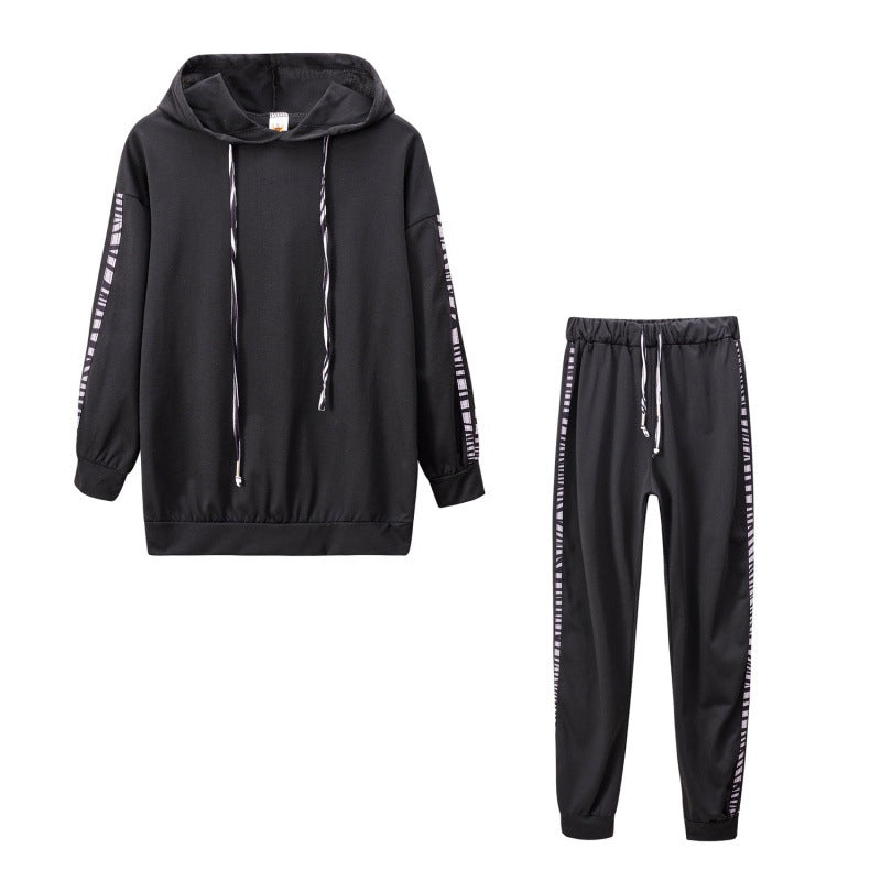 Damen Sportanzug Set aus zwei Teilen mit modernem Muster
