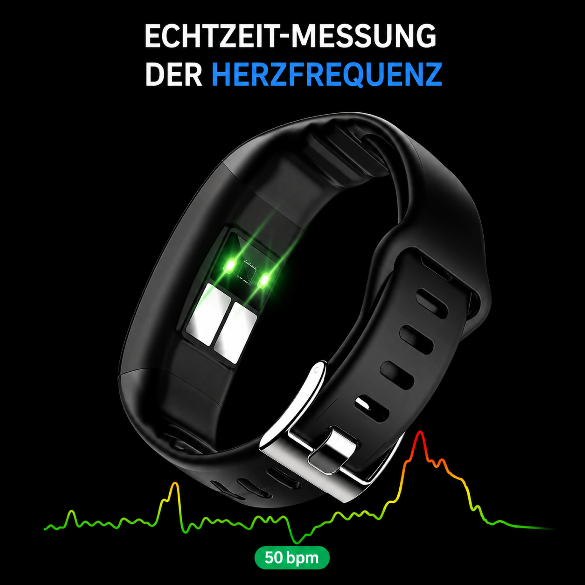 Smartwatch mit EKG, Blutdruck- & Schlaftracking – P11Plus HealthBand