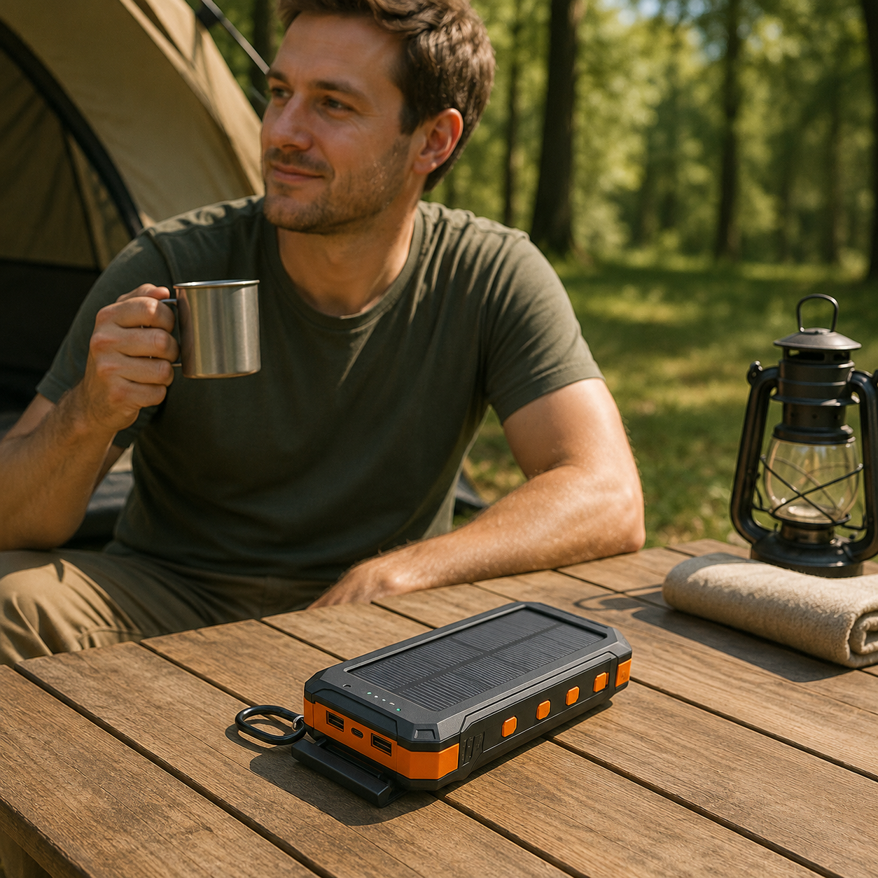 Solar-Powerbank 20000 mAh mit Dual-Ausgang – SolarCore 20K