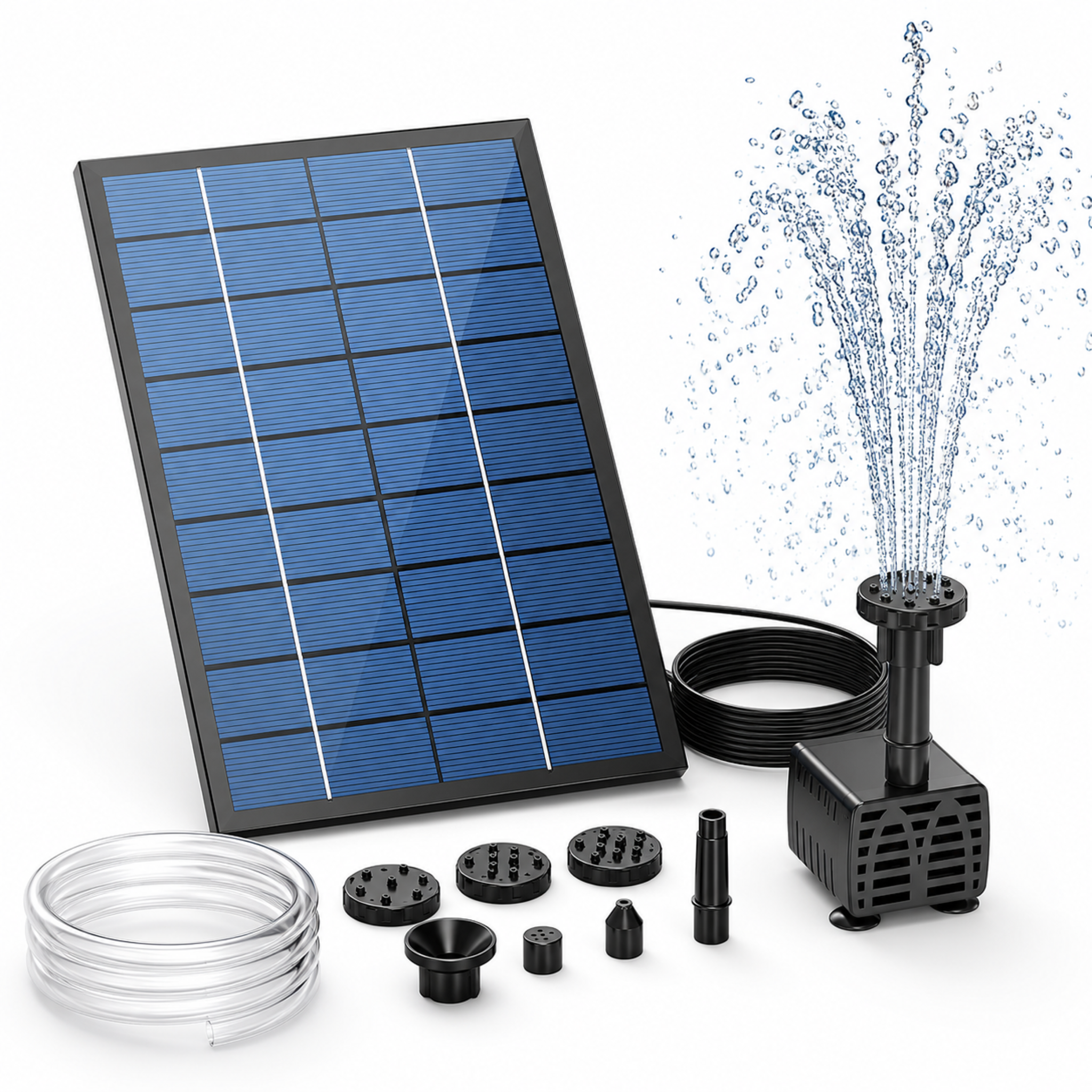 Solar Teichpumpe mit separatem Panel – SunFlow FlexKit