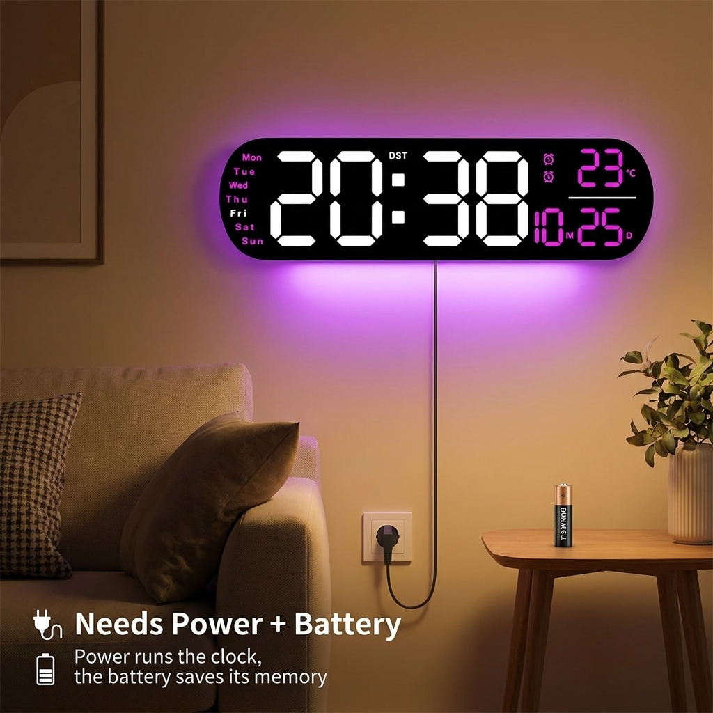 Smart LED Wanduhr