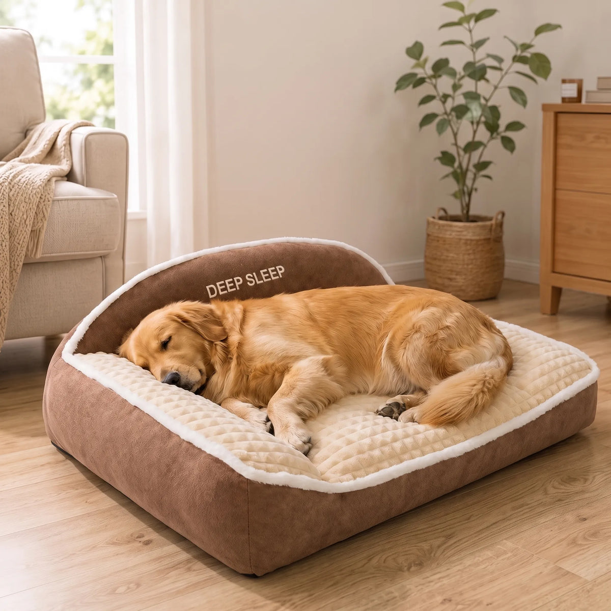 Stilvolles Sofa-Hundebett Für Den Wohnbereich