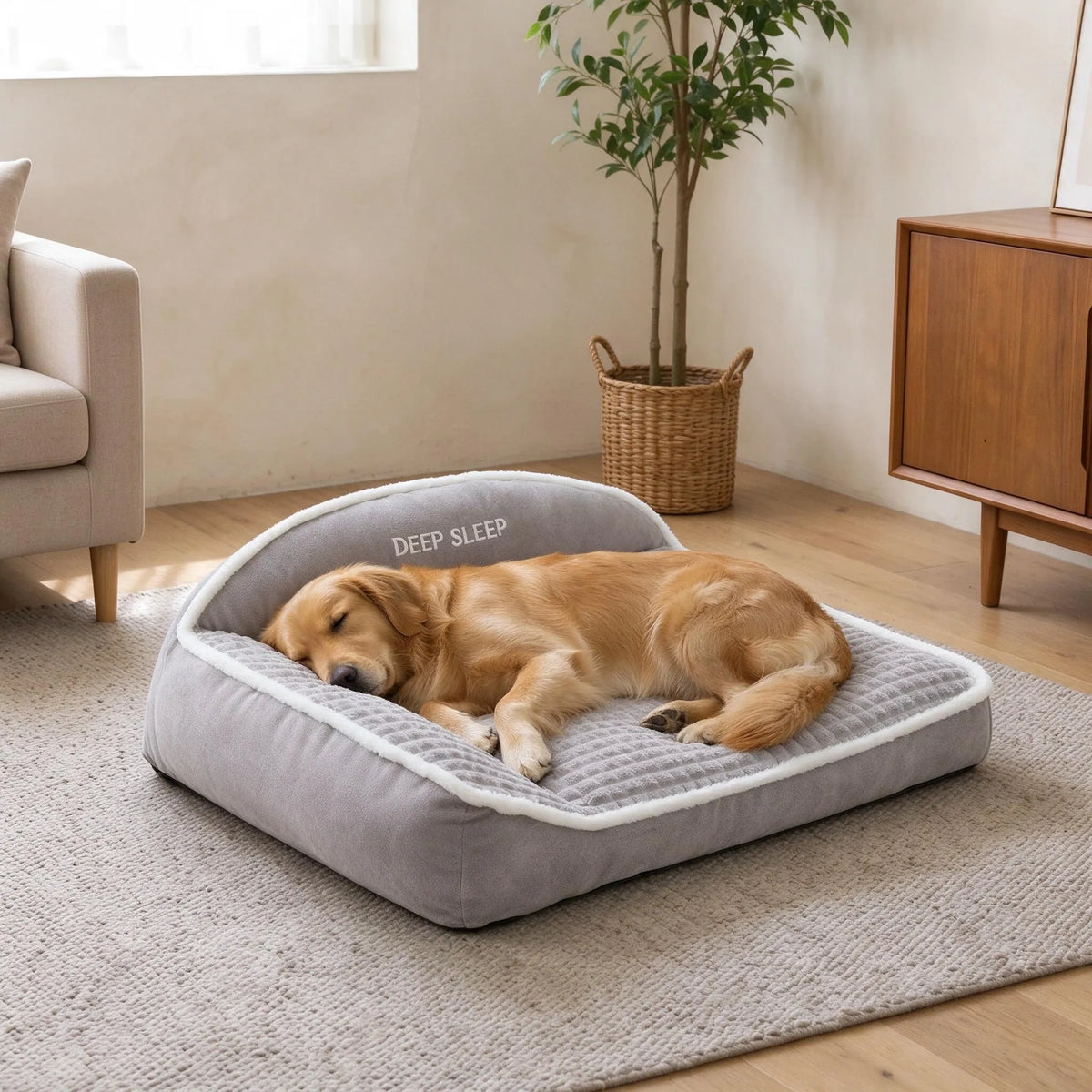 Stilvolles Sofa-Hundebett Für Den Wohnbereich