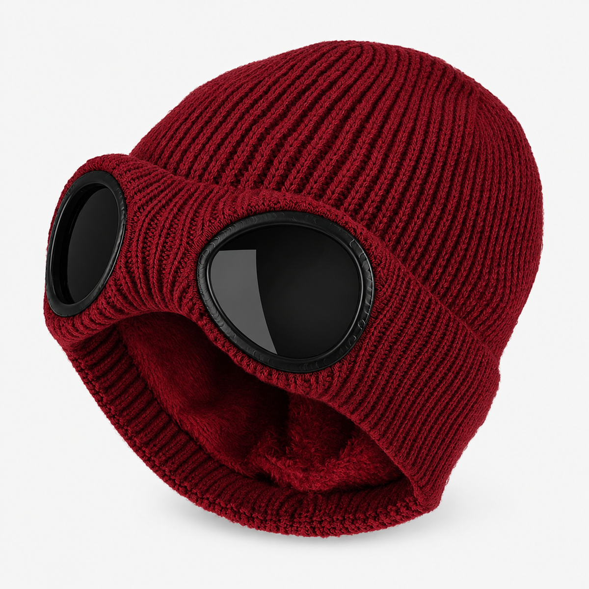 Strickmütze mit integrierter Brille – FrostSicht Unisex