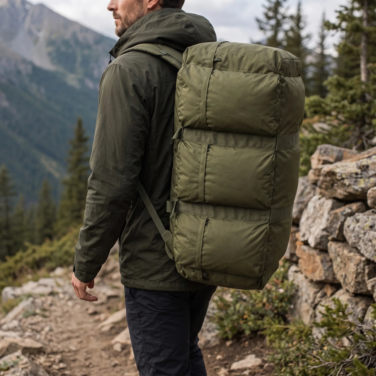 Taktischer Ausrüstungsrucksack Mit 100 Liter Volumen